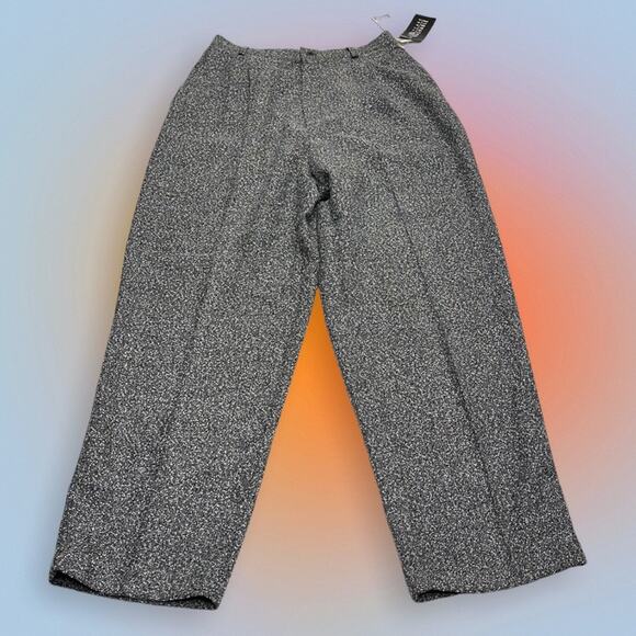 DRESS BARN Women’s 10 Petite Gray Black Pleated Pant - Picture 1 of 4